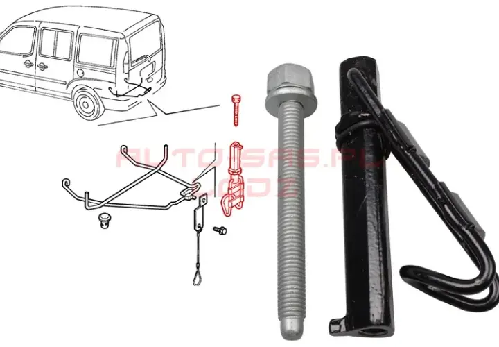 Jak opuścić koło zapasowe Fiat Doblo? Instrukcja krok po kroku