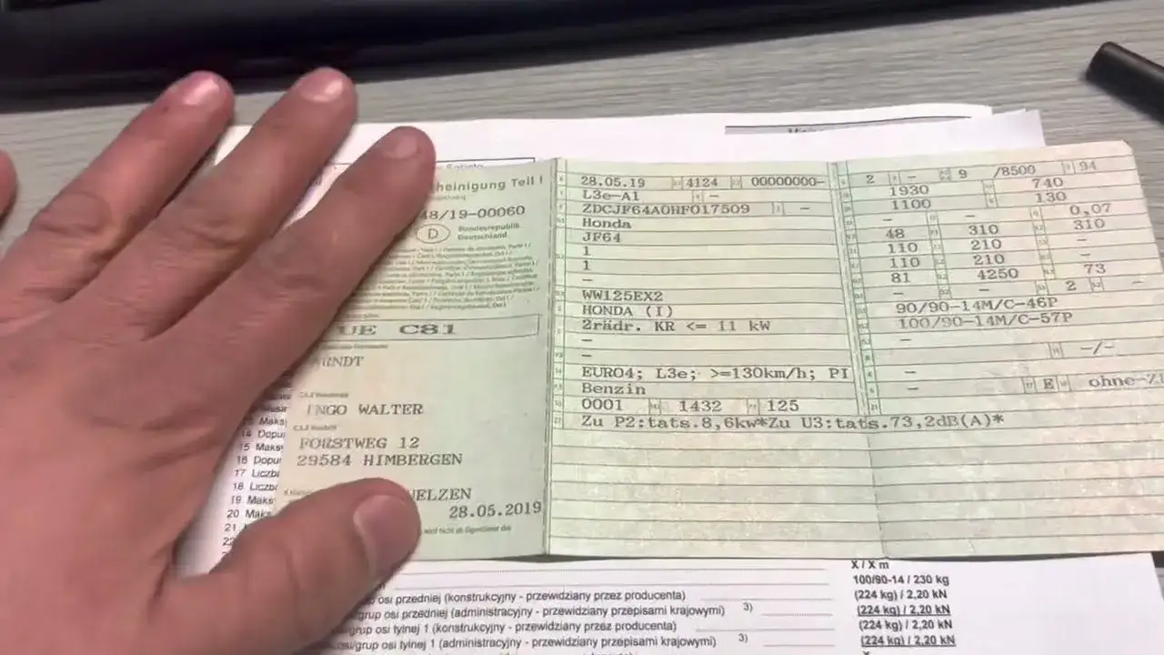 dokumenty wymagane do rejestracji samochodu z zagranicy