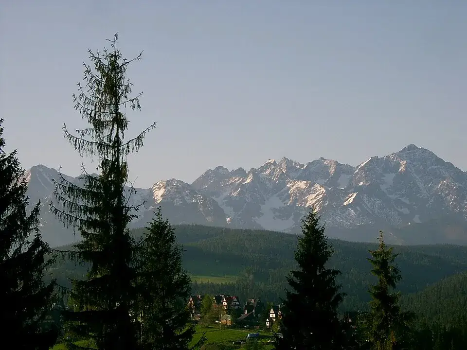 Widok na Tatry z Bukowiny lub Szaflar
