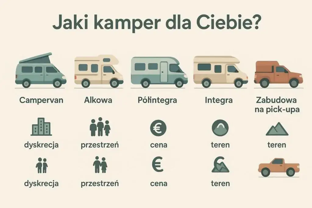różne typy kamperów porównanie